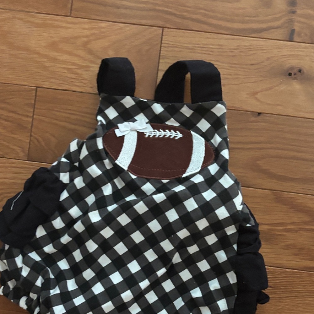 Checkered Football Diaper Cover for Kids